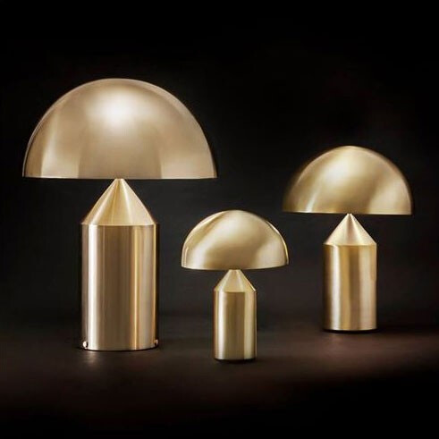 Atollo Bordlampe Large Gull Oluce Atollo Bordlampe Large Hvit Oluce